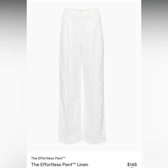 Aritzia effortless linen pant small tall - Picture 1 of 3